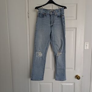 Levi's Classic Light Blue Distressed Women's Jeans